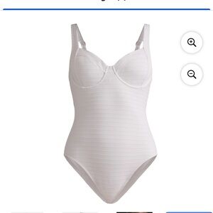 Time and Tru Women's White One Piece Swimsuit